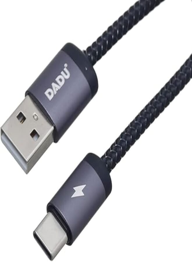 DADU DC-C186 Type-C Fast Data Cable – 3.0A Quick Charging & Sync, 1M Length, Black